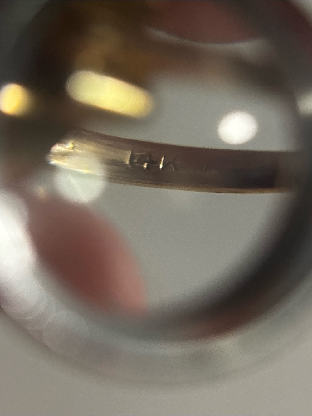 vintage solid 14k gold sapphire and diamond ring - Picture 6 of 8